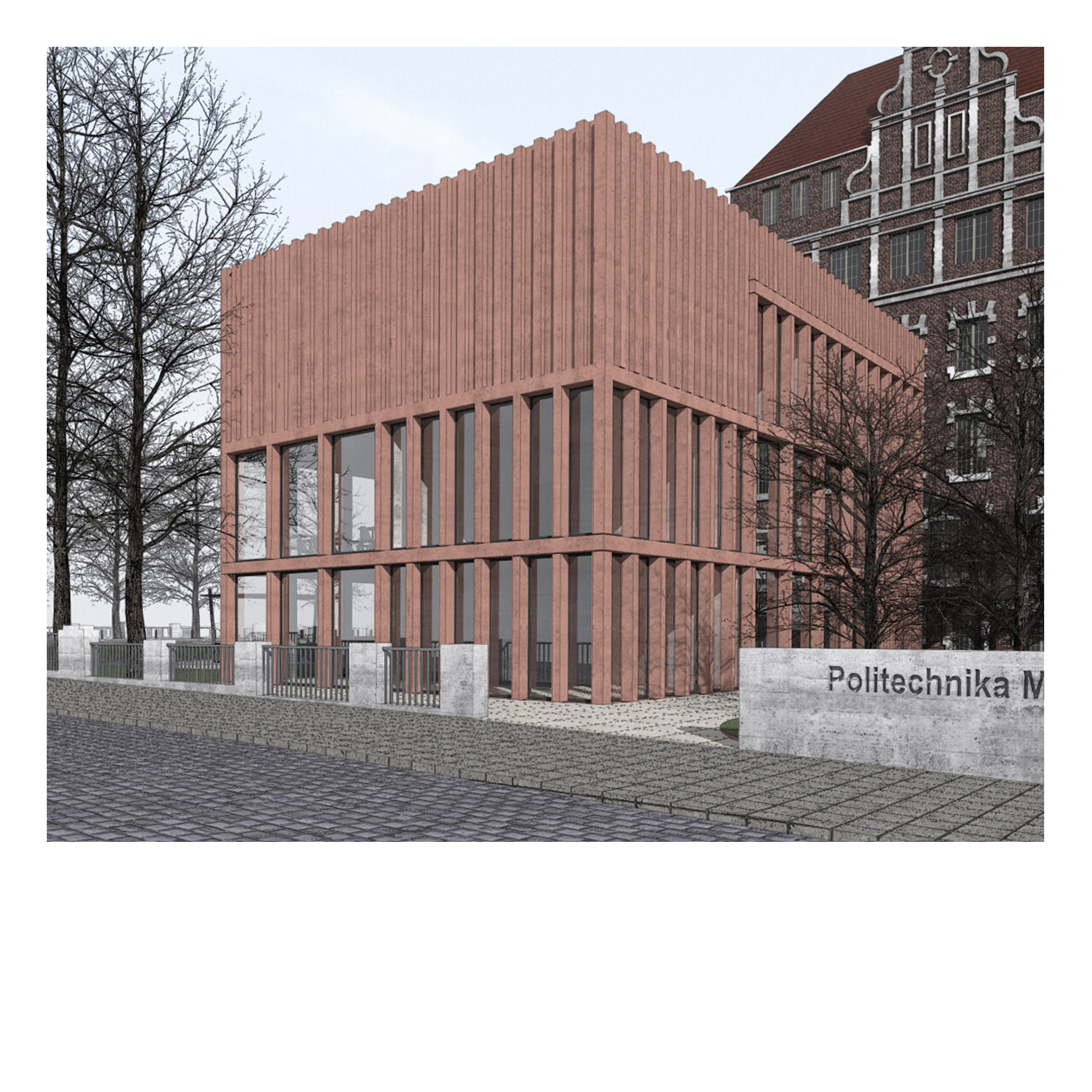 centrum symulatorów Politechniki Morskiej w Szczecinie - projekt