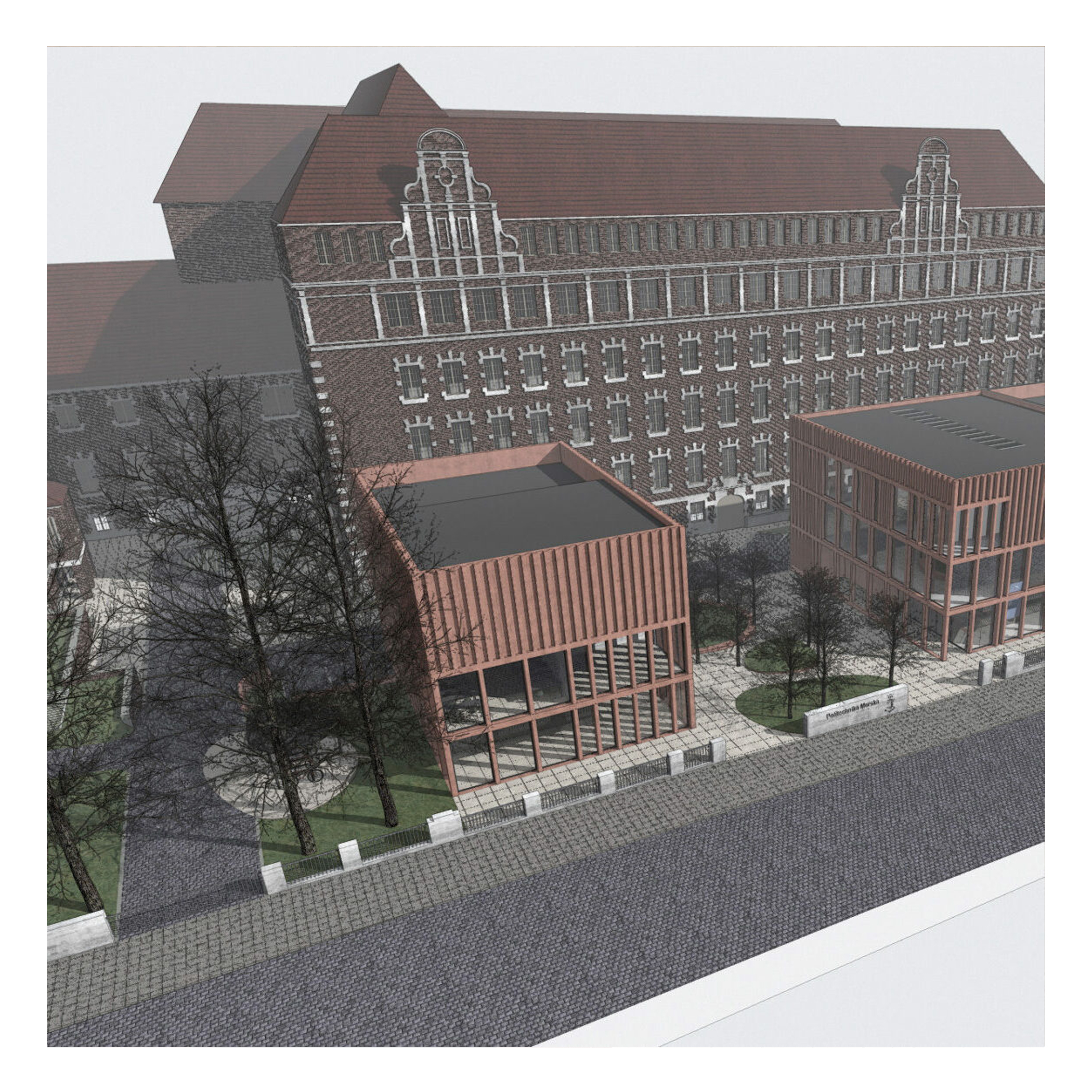 centrum symulatorów Politechniki Morskiej w Szczecinie - projekt